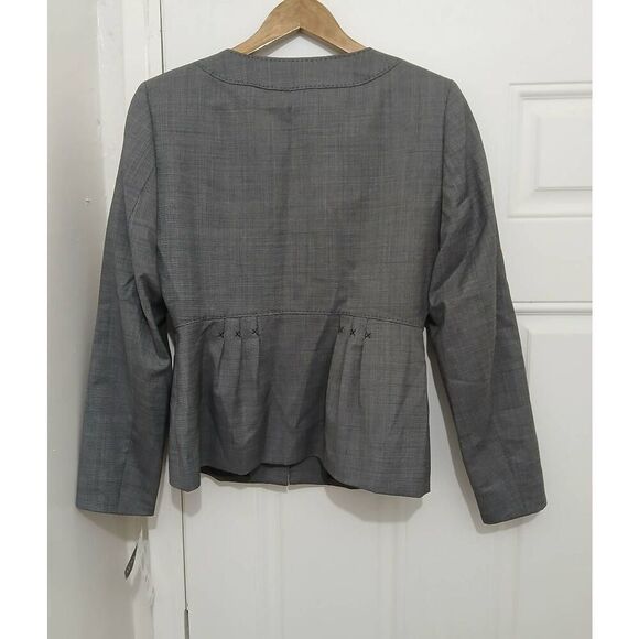 Anne Klein Womens size 6 petite gray work blazer lightweight all season - Picture 4 of 8